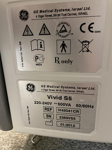 Used 2012 GE Vivid S5