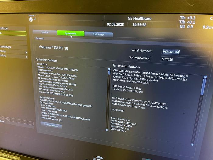 Used 2017 GE Voluson S8