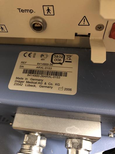 Used 2006 Draeger Evita XL