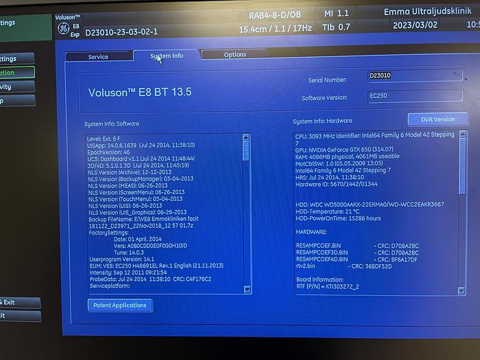 Used 2015 GE Voluson E8
