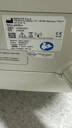 Used 2018 ESAOTE MyLabSix