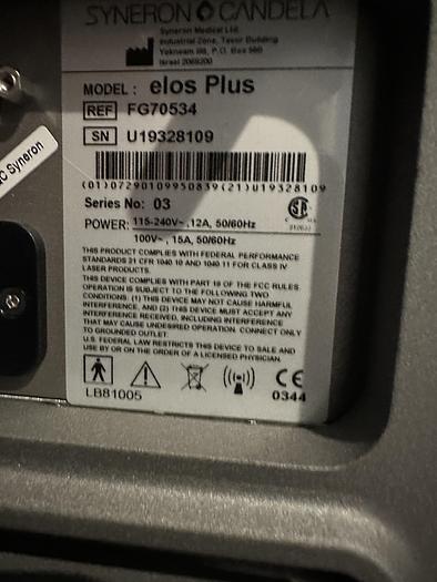 Used Syneron Elos Plus