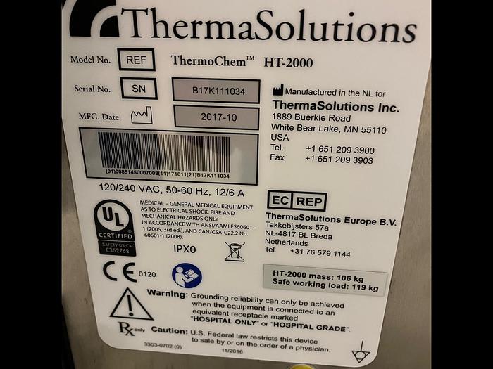 Used 2020 ThermoChem HT-2000