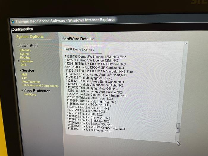 Used 2013 SIEMENS Acuson NX3 Elite
