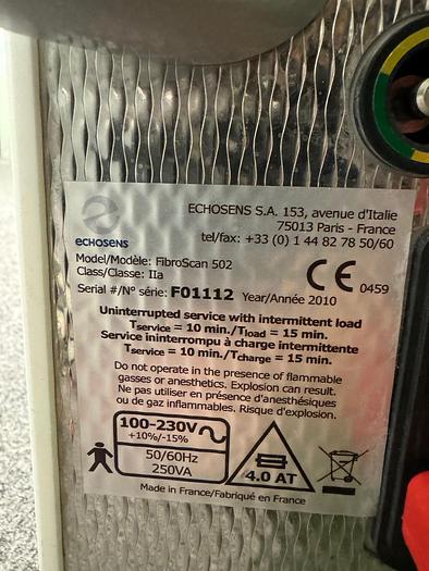 Used 2010 EchoSens FibroScan 502