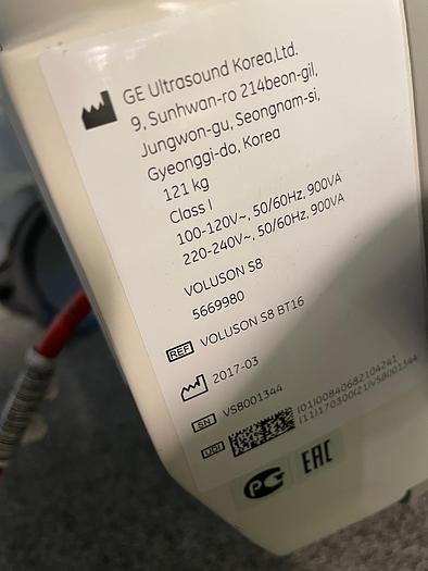 Used 2017 GE Voluson S8