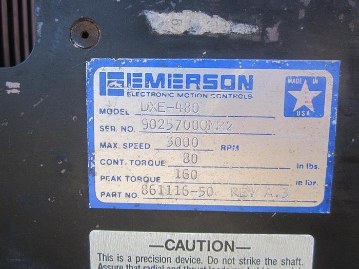 Used Motor, Emerson, Servo, DXE480, #S739705