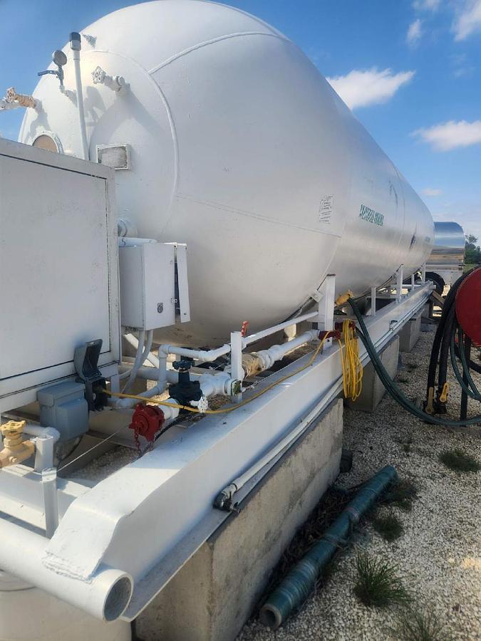 Used 12,000 Gallon Skid Nh3 Tank