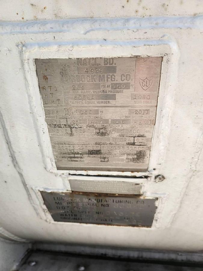 Used 10,500 Gallon Transport Trailer