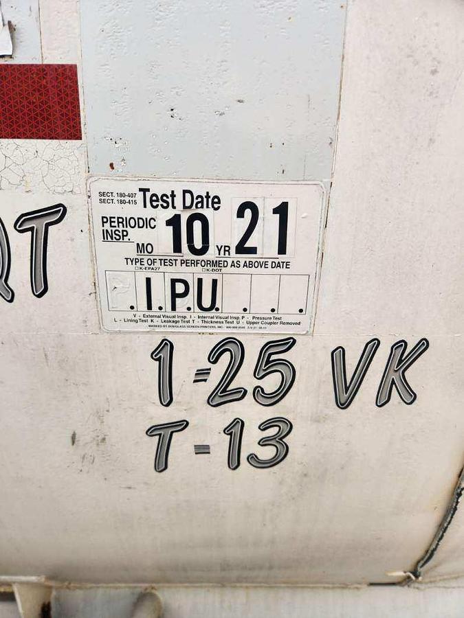 Used 10,500 Gallon Transport Trailer