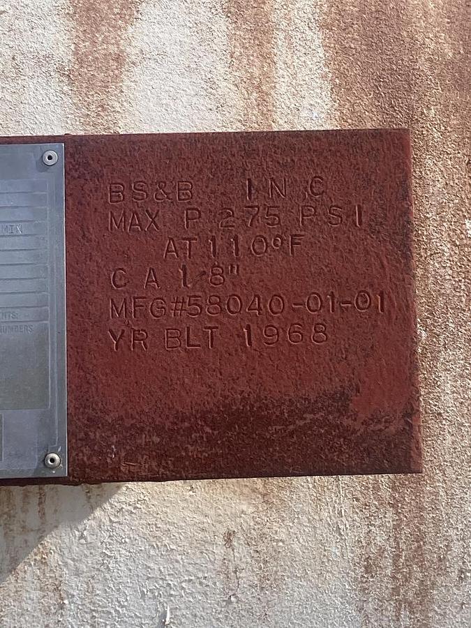 Used 15,000 Gallon Anhydrous Tank