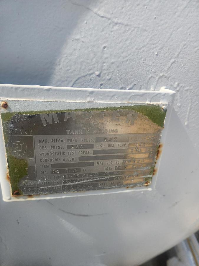 Used 12,000 Gallon Skid Nh3 Tank