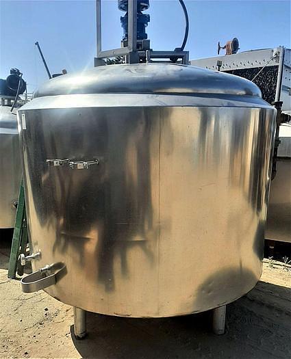 Used 600 GALLON CREMERY PACKAGE MIX TANK - S/S - JACKETED