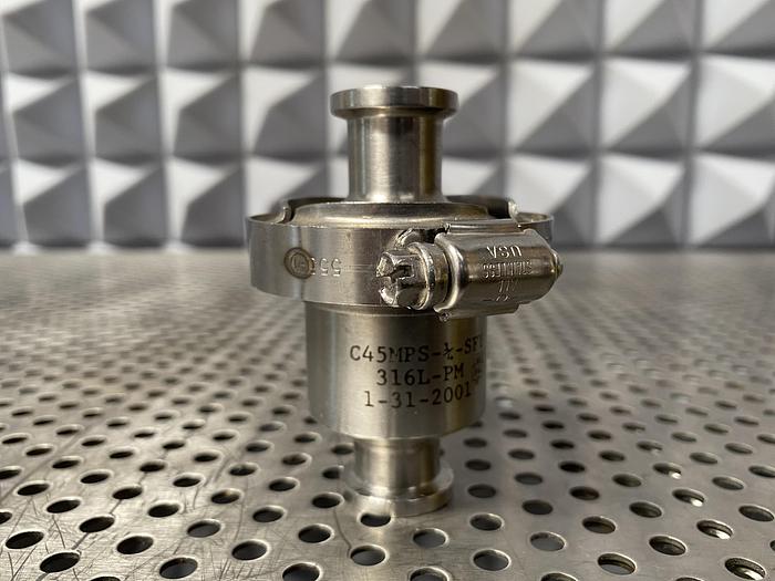 Used Stainless Steel  C45MPS-1/4-SFY-316L-PM Spring Loaded Check Valve