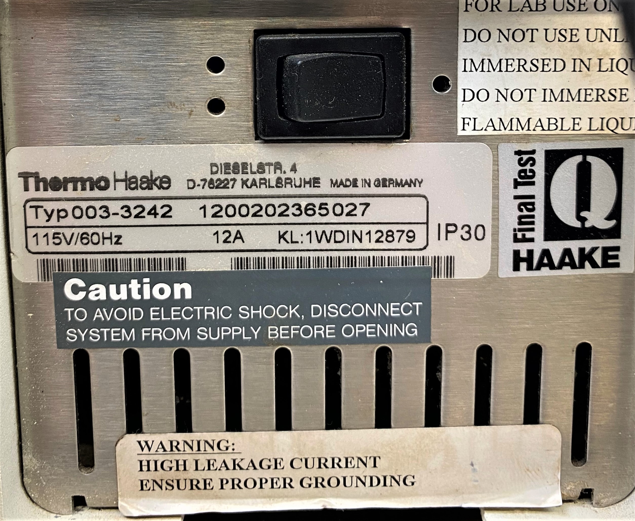 Used Julabo SW1 Shaking Water Bath with Thermo Haake DC10 Controller