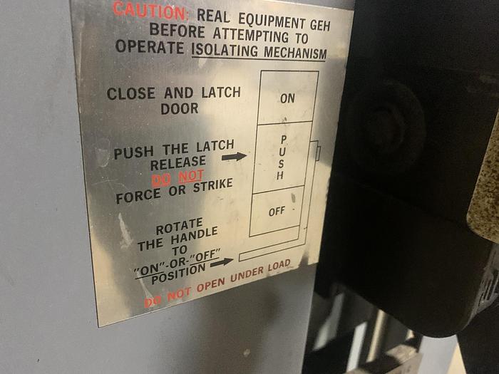 Used GENERAL ELECTRIC LIMITAMP C7160A1189 600 HP CONTROLLER W/ DRAW-OUT AIR-BREAK CONTACTOR