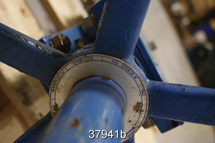 Used Orbinox 8" Hand Operated Knife Gate Valve #37941