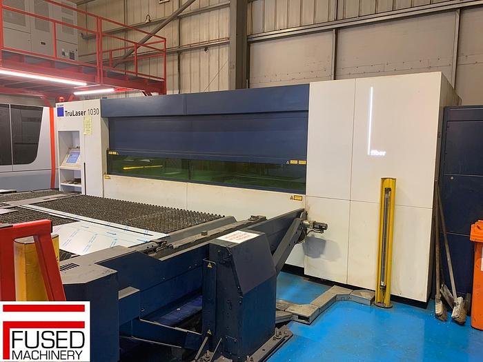 Used 2015 – TRUMPF TRULASER 1030 FIBER LASER 3KW