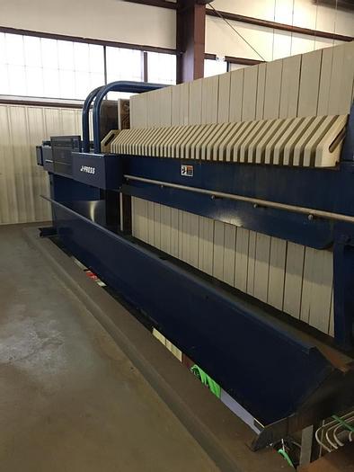 Used 40 CU. FT. US FILTER J-PRESS - C.G.R. - WITH PLATE SHIFTER