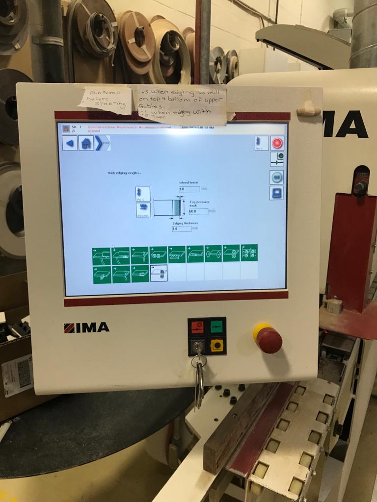 Used 2012 Ima Advantage 400L Edgebander w/ Pre-Milling and Corner Rounding