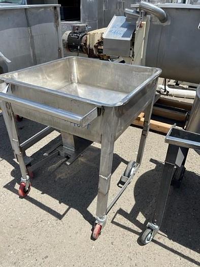 Used Stainless Steel Portable Square Tote Tank