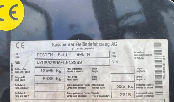 Used PistenBully 600 (2015)