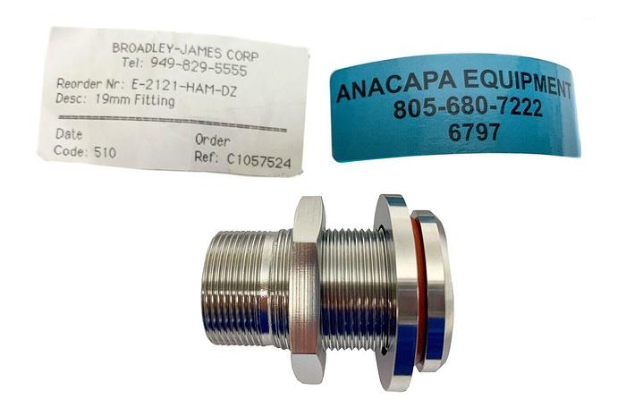 Used Broadley-James E-2121-HAM-DZ 19mm Fitting Applikon (6797) W