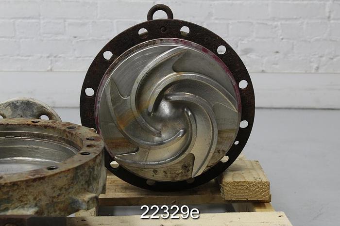 Used Goulds 3196 Pump, 2X3X10, Stainless Steel Casing, 5-Vane, Cast No.: 2658 #22329
