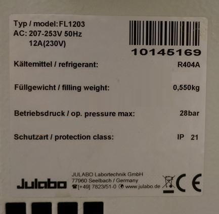 Used Julabo FL1203