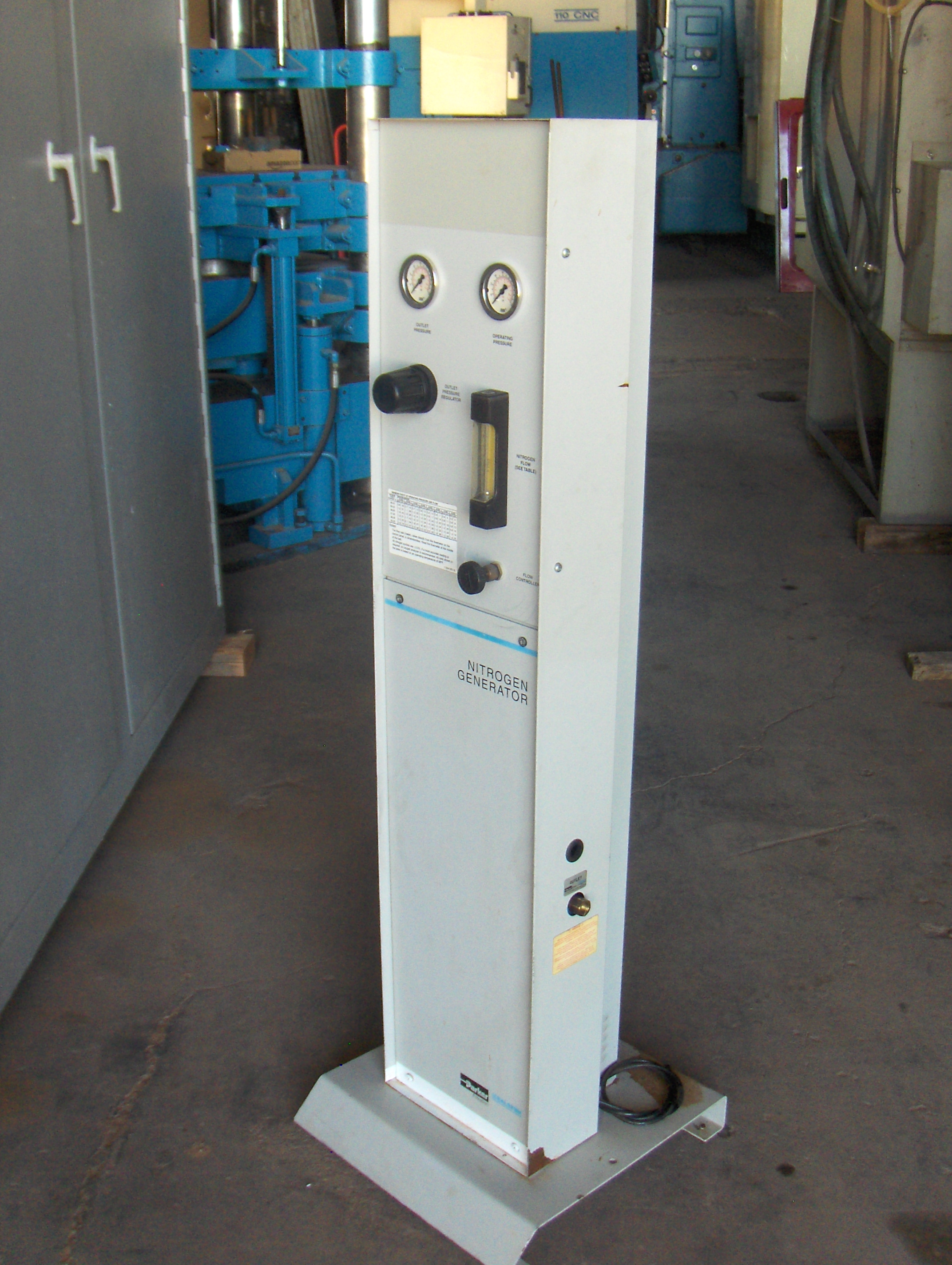 Used Parker Mdl. 75-79 Nitrogen Generator, Serial #7579-0235