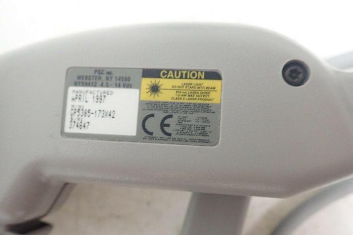 Used Lot of 3 PSC GP5385 QuickScan Laser Scanners with Stands