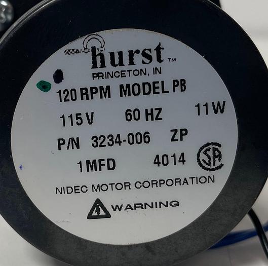 Hurst 3234-006 PB Motor 115V