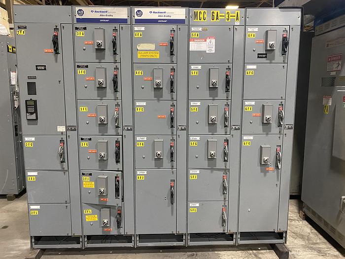 Used ROCKWELL AUTOMATION ALLEN BRADLEY CENTERLINE SERIES MCC SECTION