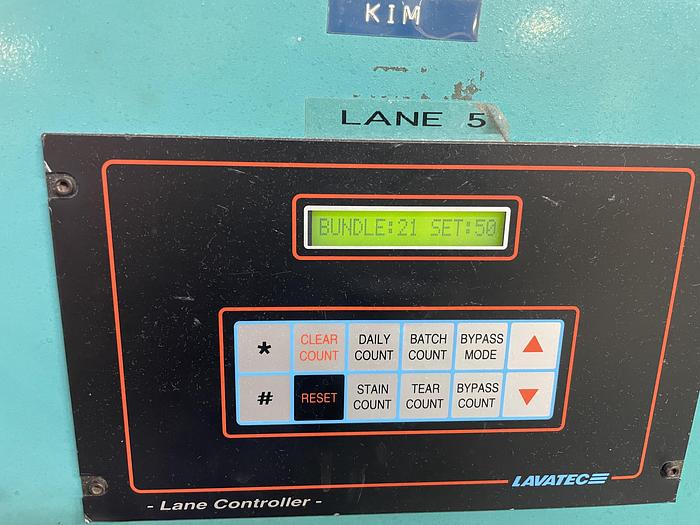 Used Lavatec BB&B 5 lane small piece stacker