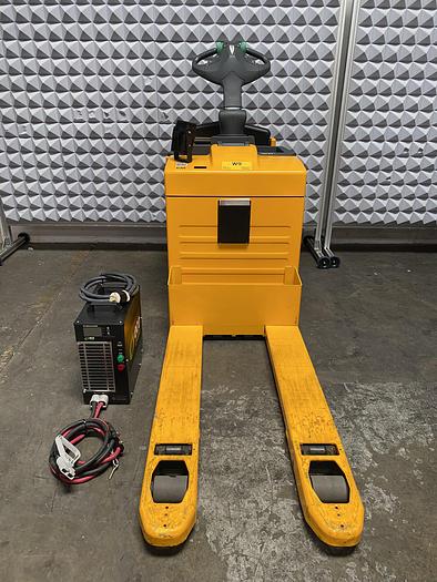 Used Jungheinrich ERE 225 Stand-On Pallet Truck Jack 5500 LBS 50 Hours w/ Charger