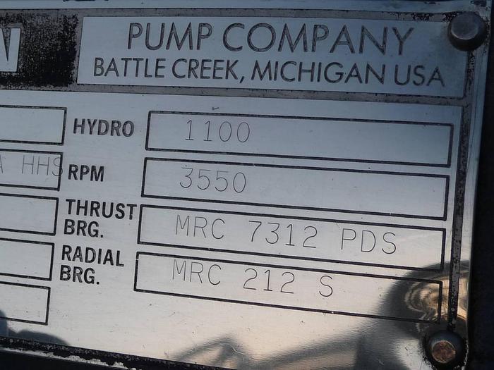 Union HHS Centrifugal Pumps – Unused (Qty 2) with Siemens Motors