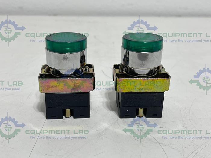 Lot of 2-Automation Direct  GCX 1202-24 Green Push Button