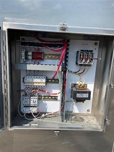 Used 30 CU. FT. GEMCOMATIC SLANT CONE BLENDER WITH DRUM LIFT - S/S