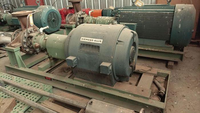 Used Pump, Centrif., 400 HP, 316 S/st, 8 X 6, Worthington, #S734196