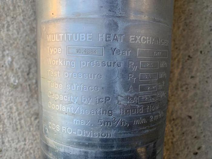 Used Rustfri rørveksler DDS filtration