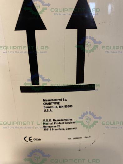 Used MVE  CryoSystem Series 2000 Cryogenic Sample Storage w/ Roller Base 10650200