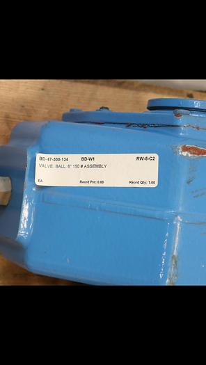 Used Neles 6" Vee Ball Valve with Q-Trim Technology #44616