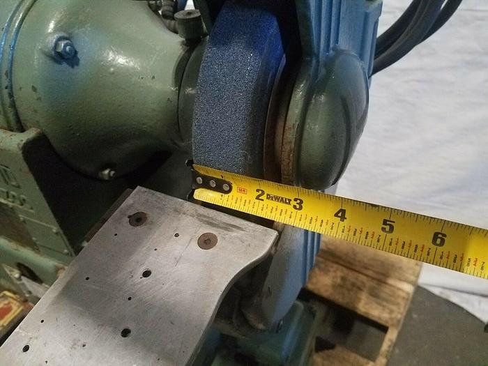 Used Hammond Pedestal Grinder with Built In Dust Collect Model ND-10 Double 8" Wheels