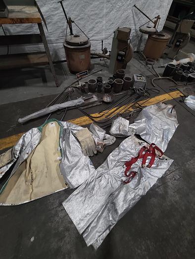 Used Speedy Melt Gas Fired Metal Melting Furnace with Accessories