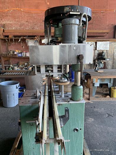 Used Capper, EMS, 4-Spindle, Mdl D, 38MM, Cap Feeder, #S744340