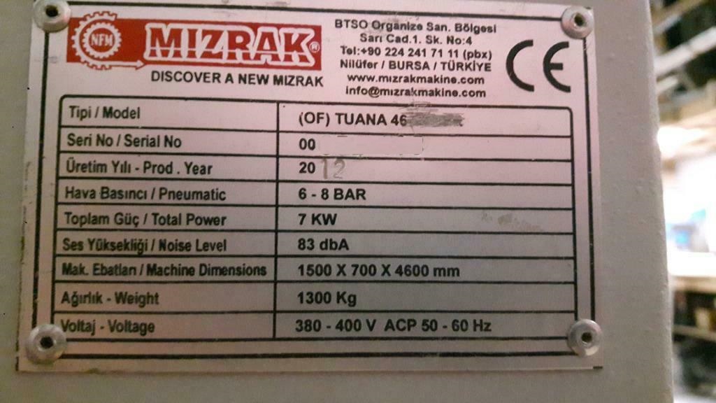 Usado MIZRAK TUANA OF 46 - 2012