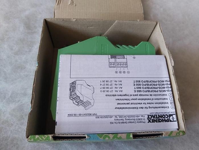 Convertidor de fibra óptica, PSI-MOS-PROFIB/FO 660 E, Phoenix, nuevo