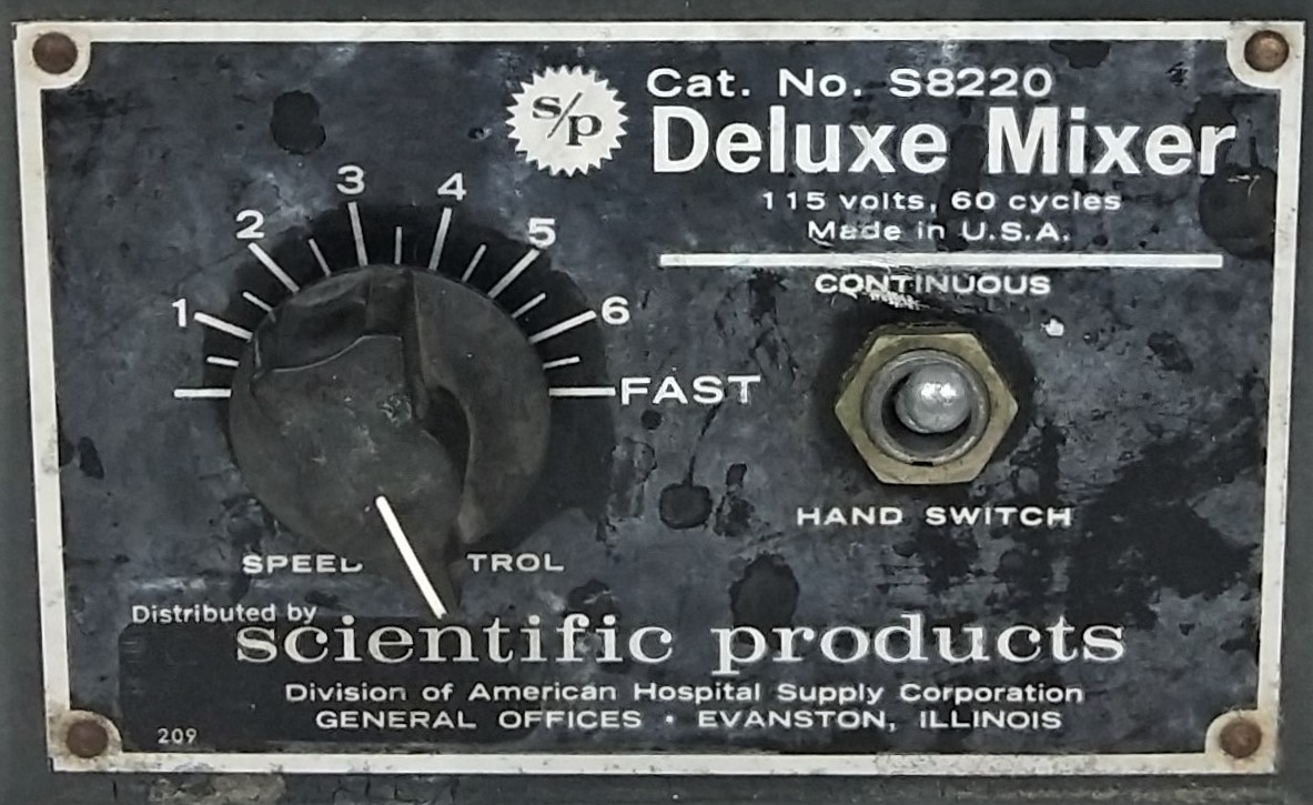 Used Scientific Products Deluxe S8220 Vortex Mixer