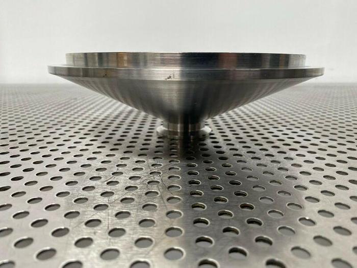 Used Stainless Steel Cylindrical 1 1/2" Sanitary Fitting to 8 1/2" OD Connection