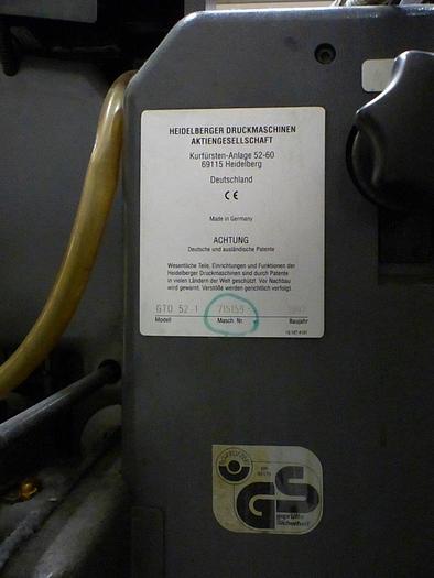 Gebraucht Heidelberg GTO 52+